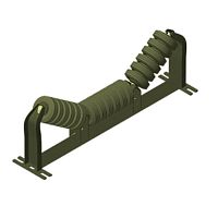 Conveyor belt loading station impact bed