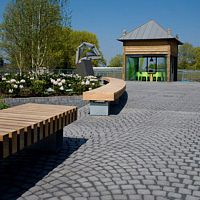 Roof decking panel Nophadrain Podium Deck System