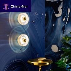 Contemporary wall light STONE : STW02WEUindoorglassmarble