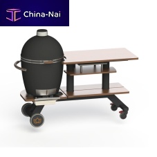 Contemporary table KB10-TG400woodensteel baserectangular