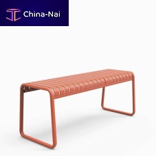 Contemporary garden bench Brightonaluminiumwithout backrestwithout armrests
