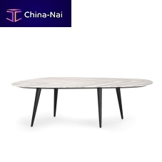 Contemporary table TWEED MARBLEMDFmarblesteel base