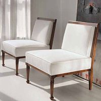 Classic fireside chair ART 405 Bfabric