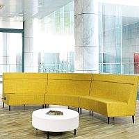 Contemporary bench SHERATONwoodenwithout armrestscommercial