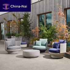 Contemporary coffee table Paradise Birdwaterproof fabriccomposite baseround