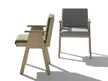 Contemporary chair MANGIAROTTI : CLUB44woodenupholsteredhome