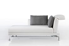 Contemporary daybed moule fabricleatherwooden