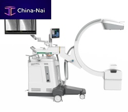 Mobile C-arm TCA 7with flat panel detectorwith integrated video monitor