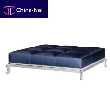 Traditional ottoman THAIS P 403fabricwoodensquare