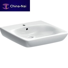 Wall-mounted washbasin 501.461.00.7ceramic1-holewith overflow