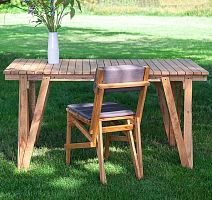 Contemporary table oakoak baserectangular
