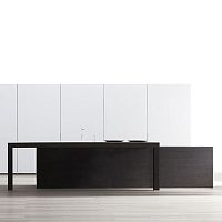 Contemporary kitchen CUSAN ROBLE 68 BUNOTTE BLANCO woodenislandlacquered