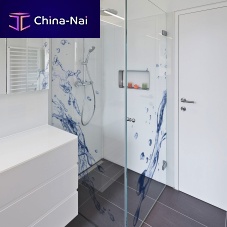 Float glass panel patternedopaquecolored