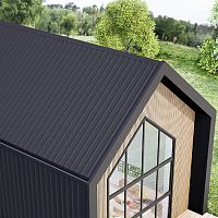 Ribbed sheet metal LA PARISIENNE steelsmoothred