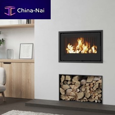 Wood-burning fireplace insert VISTA700Icast ironmetalnatural convection