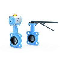 Butterfly valve leverpneumatic