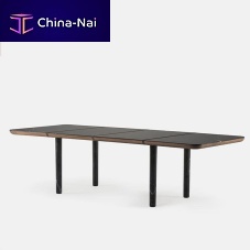 Contemporary table MARLONashAmerican walnutwhite oak