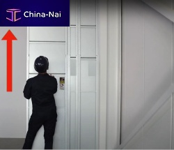 Sliding partition perimeter safety
