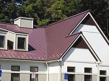 Metal roofing panel DUTCH SEAMstanding seamcolored