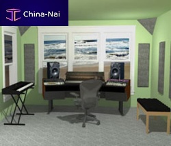 Wall-mounted sound-absorbing panel CUMULUSwool