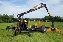 Platform trailer BMF 6T2tandemtowedfor firewood