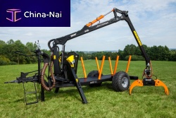 Platform trailer BMF 6T2tandemtowedfor firewood