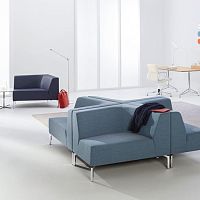 Corner sofa TANGRAMIS5 contemporaryfabricbrown