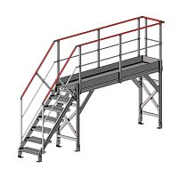 Aluminum walkway F80115000 seriesbeamprecastfixed