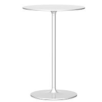 Contemporary high bar table POPPYcrystalpainted steel baseround