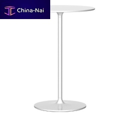 Contemporary high bar table POPPYcrystalpainted steel baseround