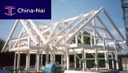 Glue-laminated wood portal frame SEGURA
