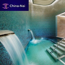 Indoor mosaic tile outdoorpoolpoolside