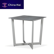 Contemporary high bar table VERONAcrystalaluminum basesquare