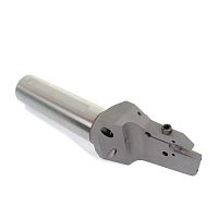 Monobloc turning tool with internal coolant