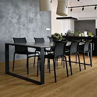 Contemporary dining table LUCCAsteelconcreterectangular
