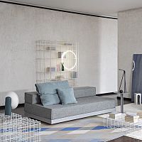 Sofa bed BED & BREAKFASTcontemporaryfabricgray