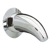 Chrome-plated brass washbasin spout 07010.Bwall-mounted