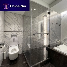Laminated glass panel R22Y267temperedsafetypatterned