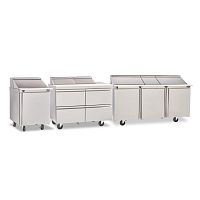 Commercial salad prep unit 4400 SERIESstainless steelrefrigerated2-door