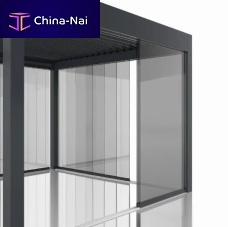 Solar control glass panel stainedfor pergolaflat