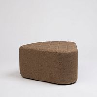 Contemporary pouf AIAfabricgrayblue