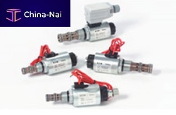 Cartridge valve hydraulically-operatedflow controlfor oil