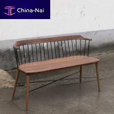 Contemporary bench EXCHANGEsolid woodsteel