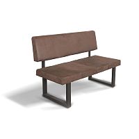 Contemporary bench KONSTANZsteelpainted steelfabric