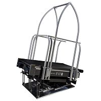 Treadmill with handrails FIT5with harness systemwith incline