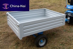 Dump trailer C89077xsingle-axletowedfor waste