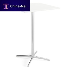 Contemporary high bar table FREDMDFpainted aluminum basesquare