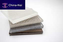 Laminated glass panel sun protectionsafetypatterned