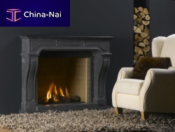 Wood-burning fireplace ITALIAN SLATEbuilt-inSingle-sidedopen hearth