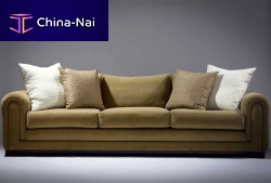 Traditional sofa CHESWICKfabricbrown3-seater